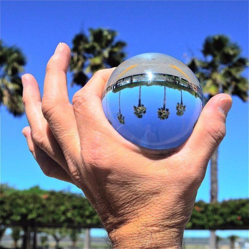 Lens Ball Crystal - 3Cm 크리스탈 구체 사진 소품 솔리드