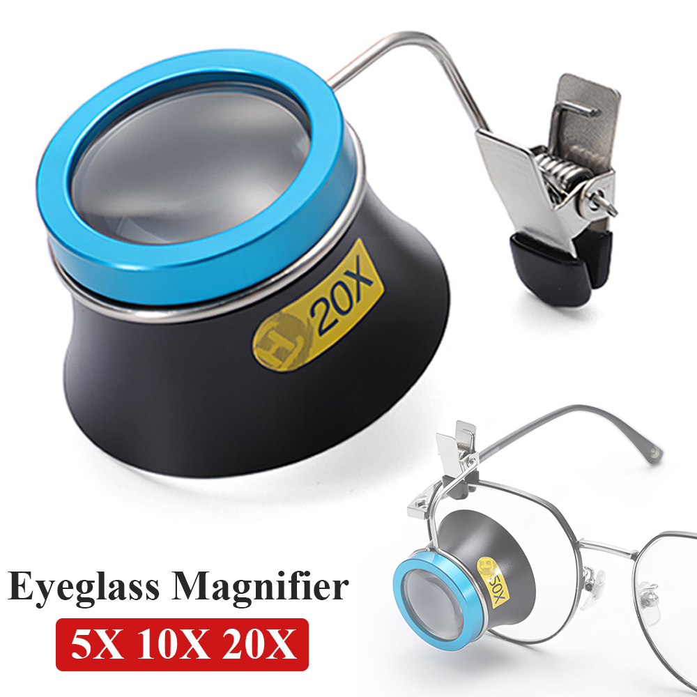 Eye Piece Magnifier - 5X 10X 20X 안경 확대경 클립온