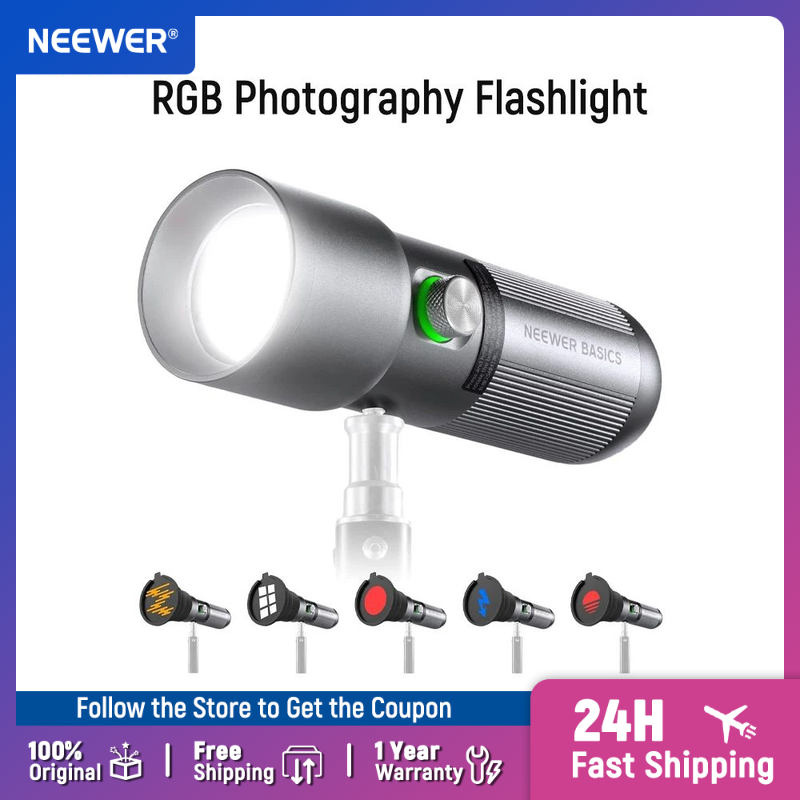Strobe Light Studio - NEEWER 베이직 RGB 사진촬영 플래시라이트, 4가지