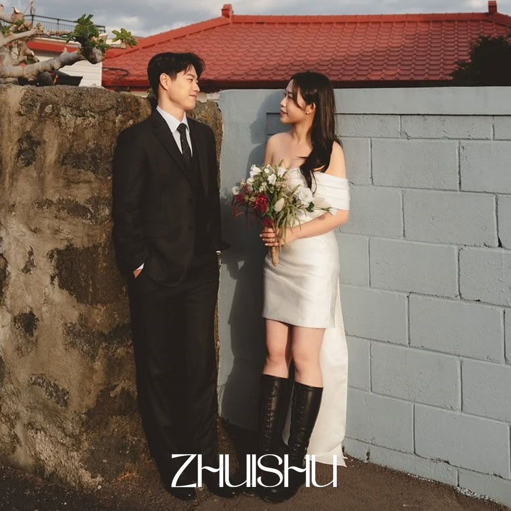Photography Basic - ZHUISHU 미니 한국 웨딩드레스 사진 촬영