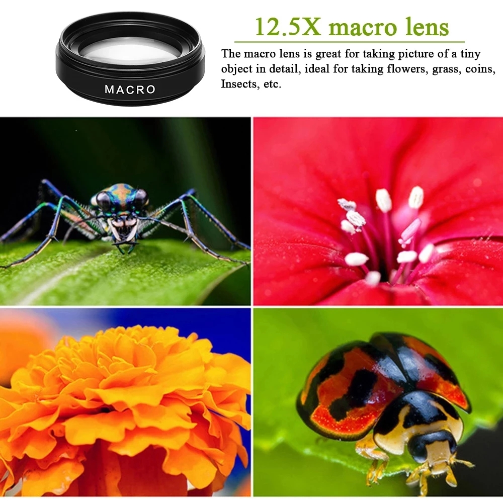2 in 1 클립온 어안 렌즈 휴대폰 렌즈 전문가용 휴 - Eye Piece Magnifier 리뷰 및 가격