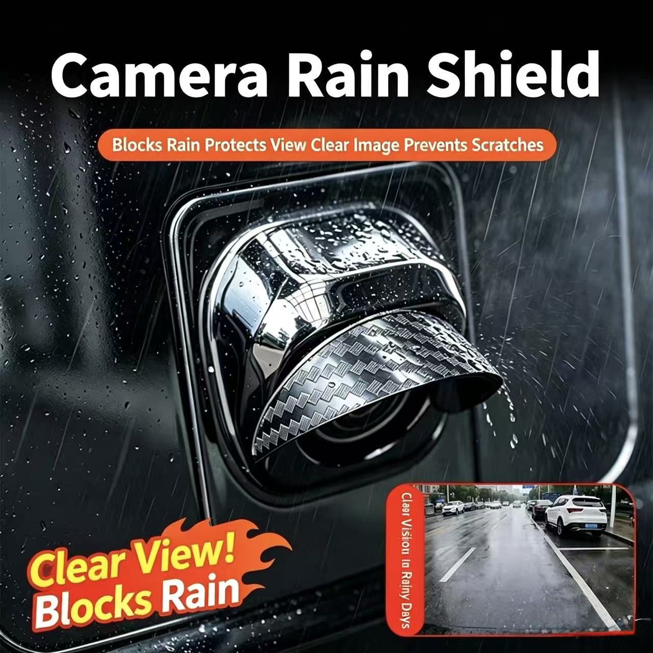 탄소 섬유 소프트 PVC 백업 카메라 레인 쉴드 방수  - Camera Rain Cover 리뷰 및 가격