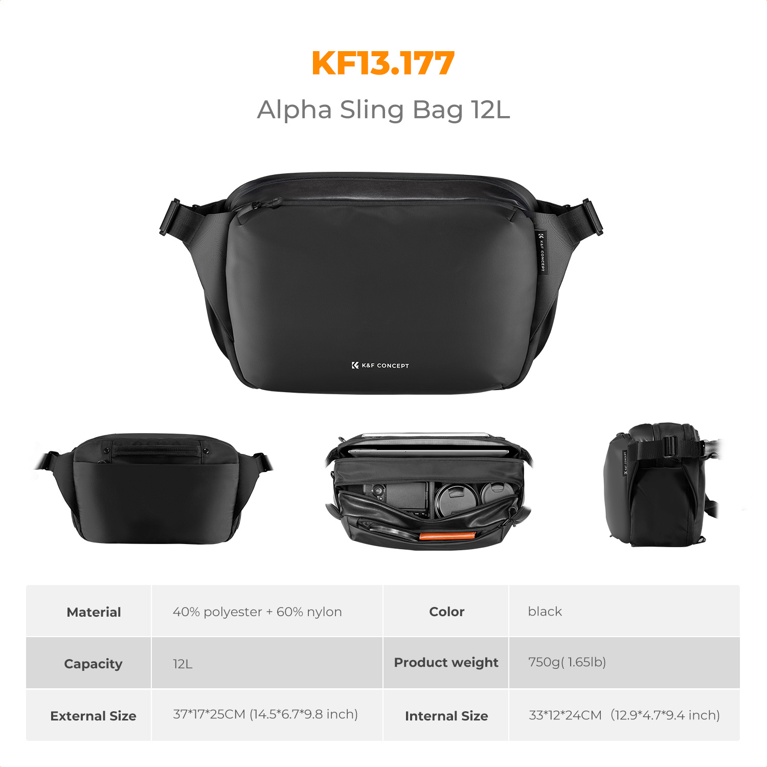 K&F CONCEPT 12L/10L 카메라 슬링백 방수 - Camera Rain Cover 리뷰 및 가격