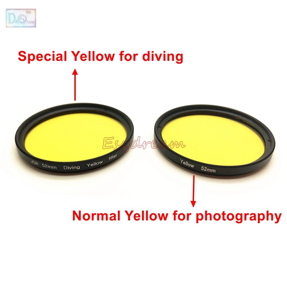 52mm 58mm 67mm 방수 노란색 필터 바다 다이 - Photography Yellow Filter 리뷰 및 가격