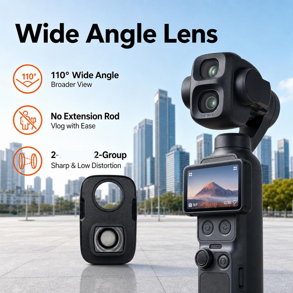 DJI 오즈모 포켓 4pro 광각 렌즈 110 °    - Photography And Videography 리뷰 및 가격