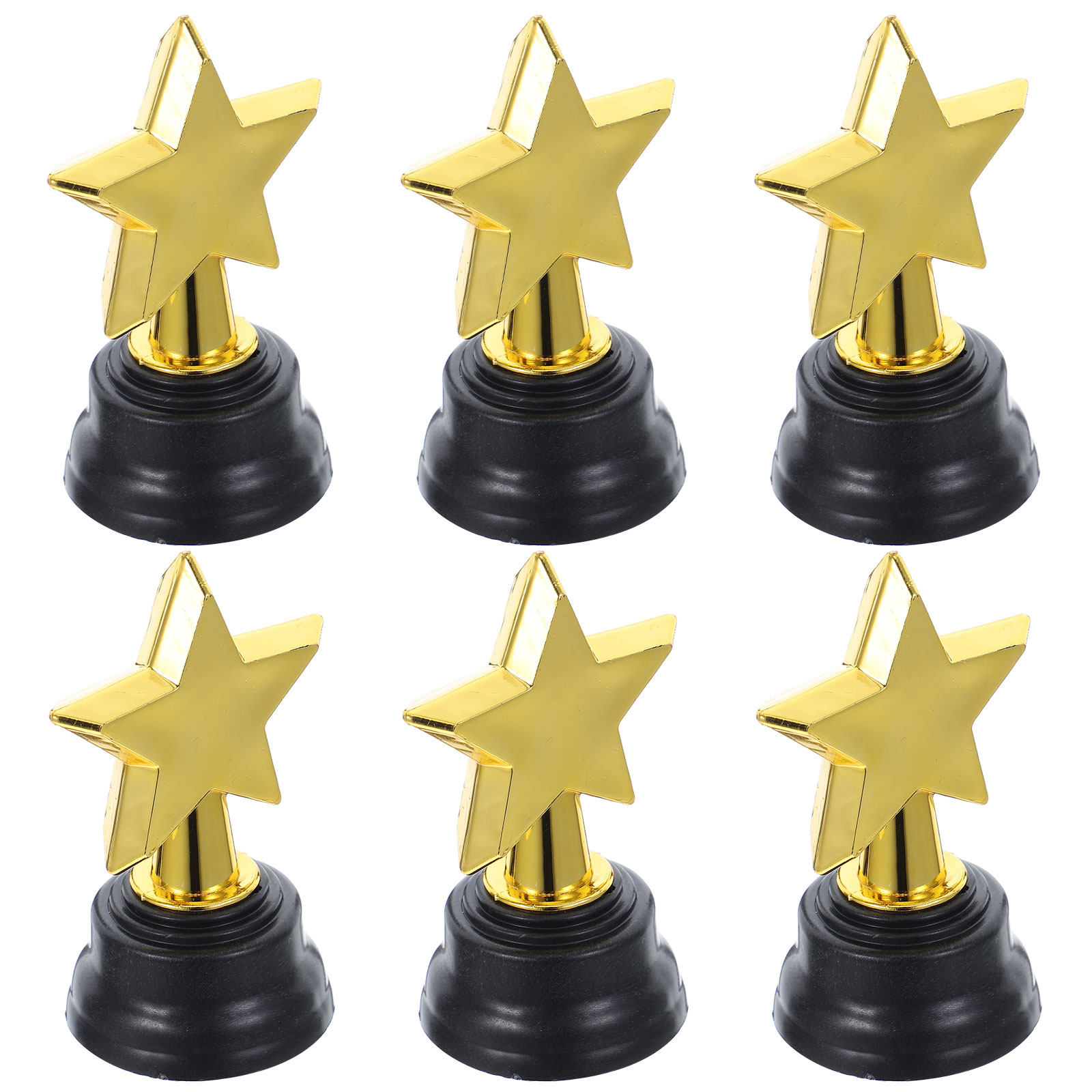 6Pcs 리틀 스타 트로피 어린이를위한 반짝 이는 골드 - Photography Awards 리뷰 및 가격