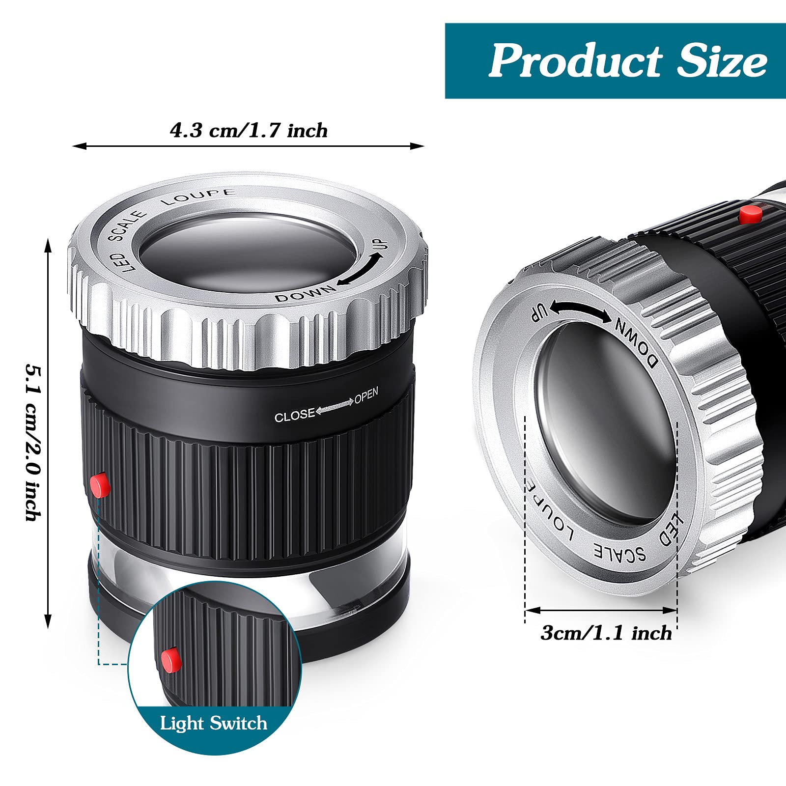 스케일 LED UV 라이트 조명 돋보기와 30X 포켓  - Eye Piece Magnifier 리뷰 및 가격